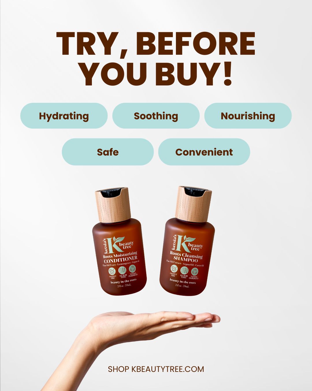 Ketsia’s Beauty Tree Sample Bundle – Try Our Best-Selling Coconut-Free Hair Care Products for Free (Just Pay Shipping)